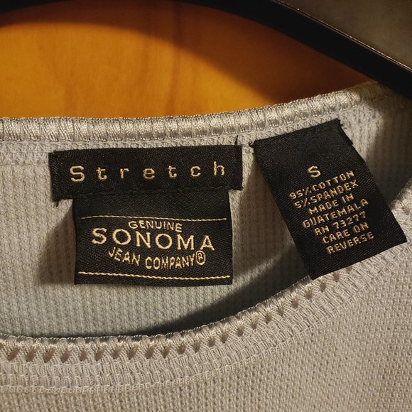 Sonoma Waffle Knit Long Sleeve Tops - Picture 6 of 7